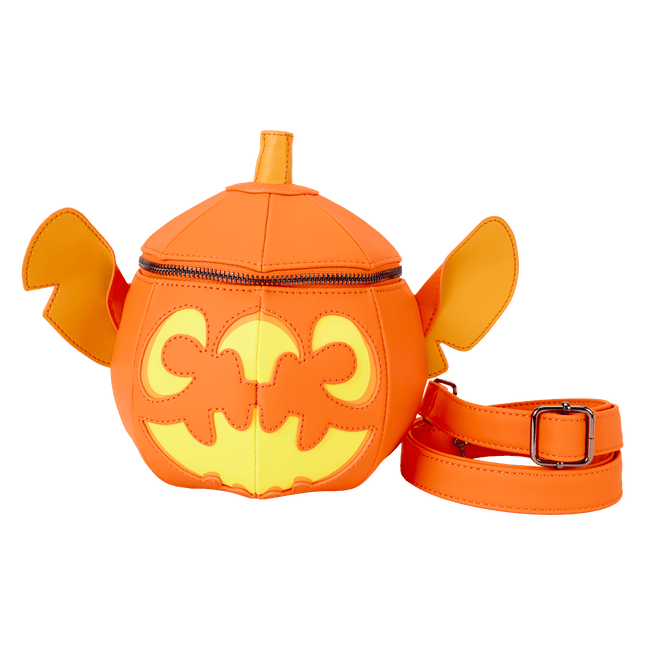 Loungefly Disney Stitch Zucca Pumpkin Head Glow – Borsa a tracolla - L’emporio dell’avventuriero