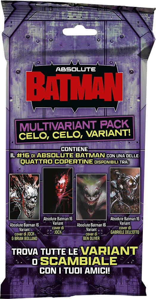Absolute Batman 16 – Multivariant Pack – copertina completa