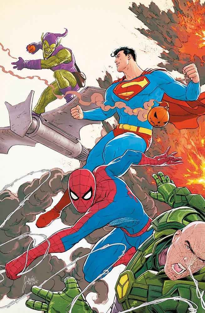 Superman/Spider-Man (2026) – Variant Cover di Mikel Janin – copertina completa