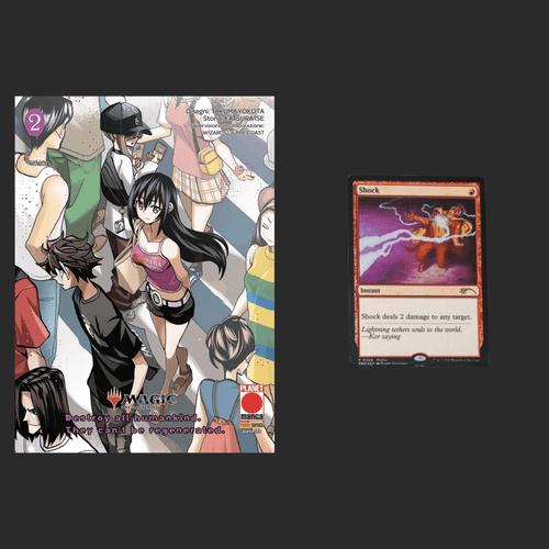 Magic: The Gathering – Destroy all Humankind 2, edizione italiana con carta Shock foil affiancata alla copertina