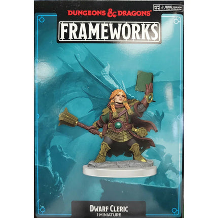 Miniatura D&D Frameworks - Dwarf Cleric Female - L’emporio dell’avventuriero