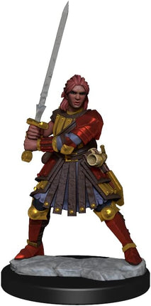 Miniatura D&D Frameworks - Human Fighter Female - L’emporio dell’avventuriero