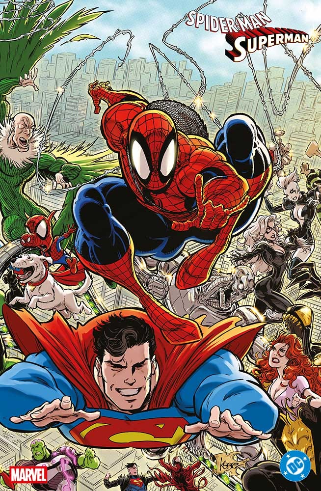 Spider-Man/Superman (2026) – Variant Wraparound Cover di Kaare Kyle Andrews – copertina completa