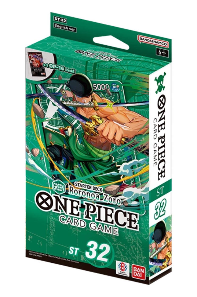 One Piece Card Game – Starter Deck ST-32 Green Roronoa Zoro ENG - L’emporio dell’avventuriero
