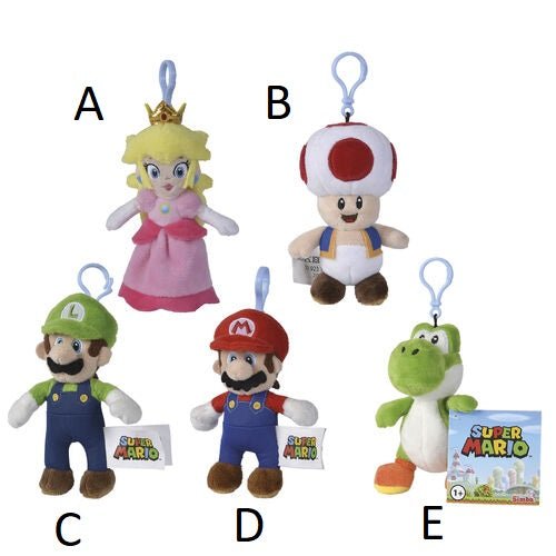 Peluche Super Mario Bros Assortiti - L’emporio dell’avventuriero