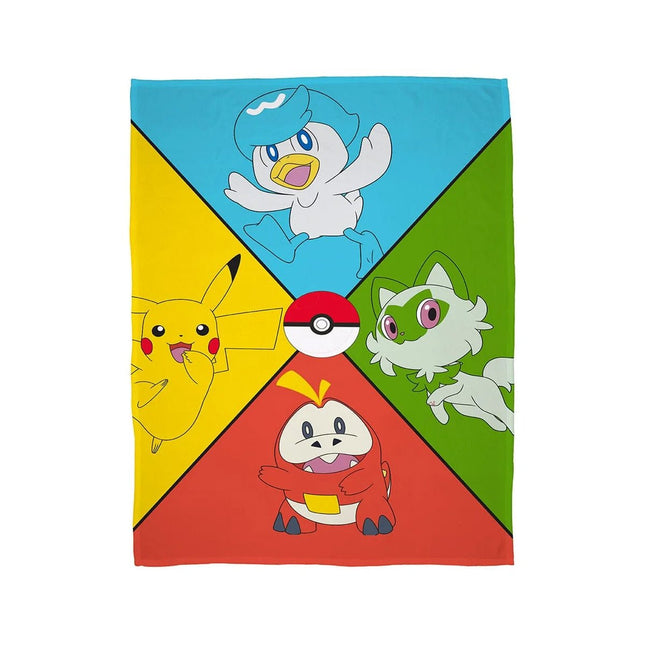 Pokémon Coperta in Pile Happy Pokemon (130 x 170 cm) - L’emporio dell’avventuriero