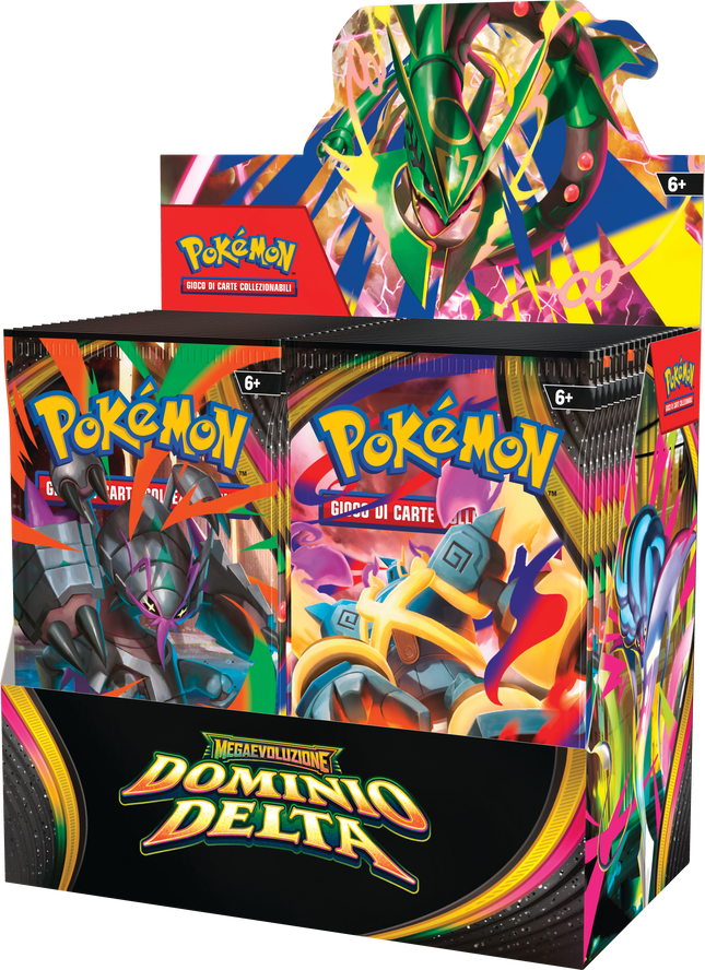 Box sigillato Pokémon Megaevoluzione Dominio Delta M6 italiano, display da 36 buste