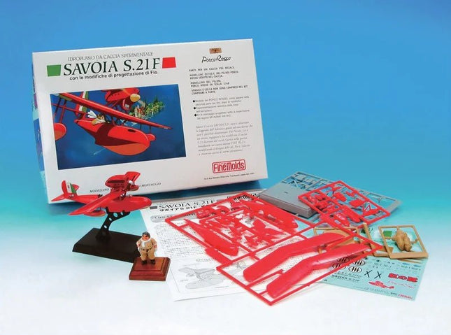 Porco Rosso – Savoia S.21F V2 + Figura Porco Rosso 1/72 – Model Kit - L’emporio dell’avventuriero
