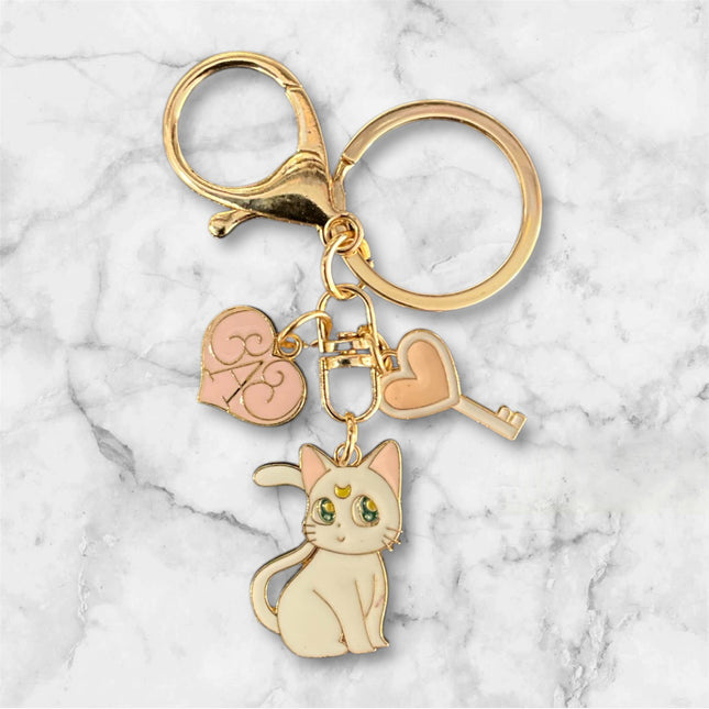 Portachiavi in metallo Sailor Moon - Artemis - L’emporio dell’avventuriero