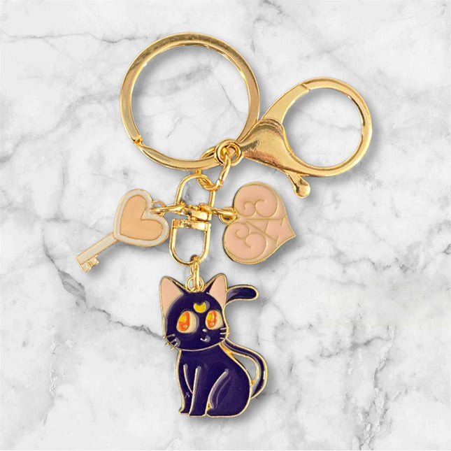 Portachiavi in metallo Sailor Moon - Luna - L’emporio dell’avventuriero