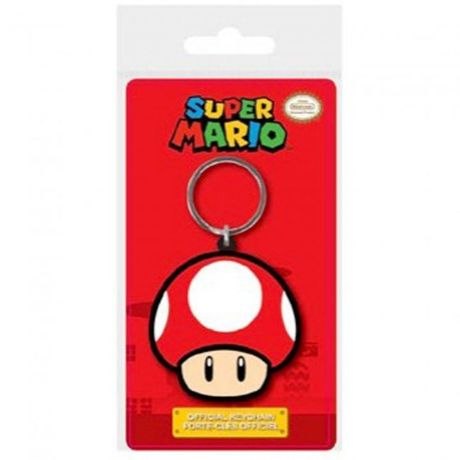 Portachiavi Super Mario - Fungo Rosso - L’emporio dell’avventuriero