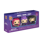 PREORDINE – KPop Demon Hunters – Portachiavi Funko Rumi, Mira e Zoey 3-pack - L’emporio dell’avventuriero