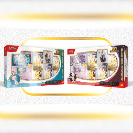 Preordine Pokèmon 30° Anniversario - Collezione con Statuina Mew & Mewtwo (IT) - L’emporio dell’avventuriero