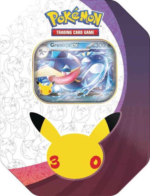 Preordine Pokèmon 30° Anniversario - Tin da Collezione Greninja-ex & Sylveon-ex (IT) - L’emporio dell’avventuriero
