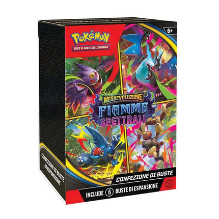 PREORDINE Pokèmon Megaevoluzione - Fiamme Spettrali Bundle 6 Buste (ITA) - L’emporio dell’avventuriero