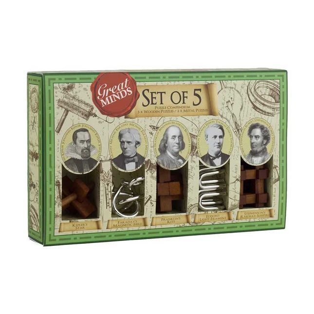Puzzle Rompicapo - Set 5 Grandi Menti - L’emporio dell’avventuriero
