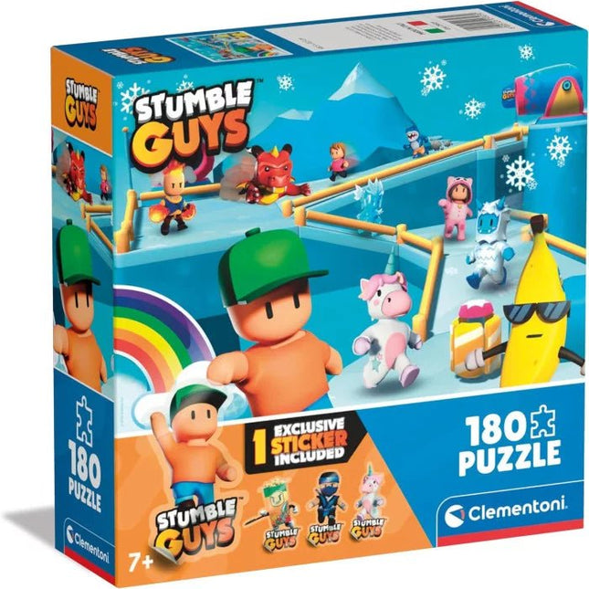 Puzzle Stumble Guys 180pz + Stickers - L’emporio dell’avventuriero