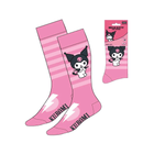Sanrio – Calzini Kuromi™ Rosa a Righe (Taglia 36–43) - L’emporio dell’avventuriero