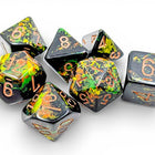 Set 7 Dadi Chessex Brush Deep Forest/Gold - L’emporio dell’avventuriero