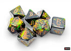 Set 7 Dadi Chessex Brush Deep Forest/Gold - L’emporio dell’avventuriero