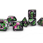 Set 7 Dadi Chessex Brush Paintball/Green - L’emporio dell’avventuriero