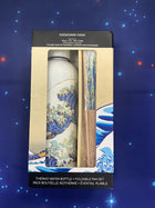 Set Kanagawa Nami – Bottiglia Isotermica + Ventaglio - L’emporio dell’avventuriero