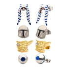 Star Wars The Mandalorian - Set Orecchini: quattro paia di orecchini con simboli e personaggi di The Mandalorian
