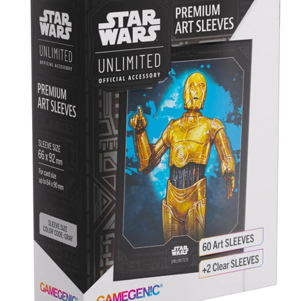 SWU Buste Protettive C - 3PO Art Sleeves – Star Wars Unlimited - L’emporio dell’avventuriero