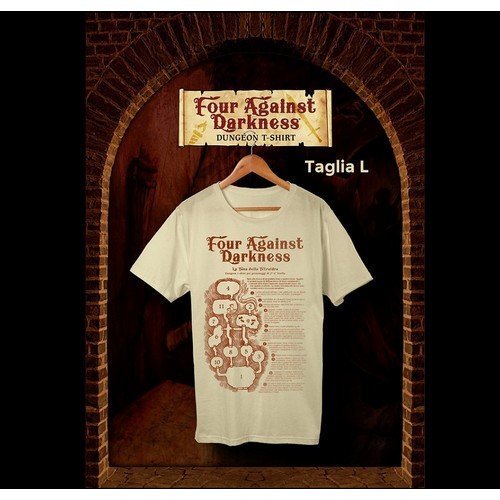 T-Shirt Four Against Darkness - Promo - L’emporio dell’avventuriero