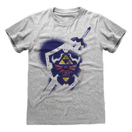 T - SHIRT NINTENDO - THE LEGEND OF ZELDA SHIELD - L’emporio dell’avventuriero