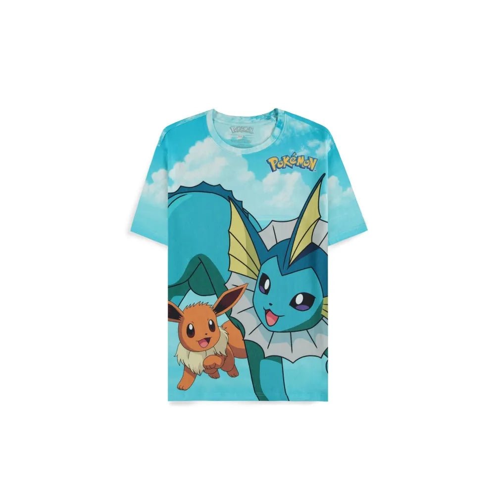 T-shirt Pokémon - Eevee, Flareon, Jolteon & Vaporeon