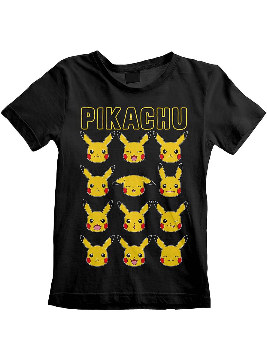 T-shirt Pokémon - Pikachu Faces bambino