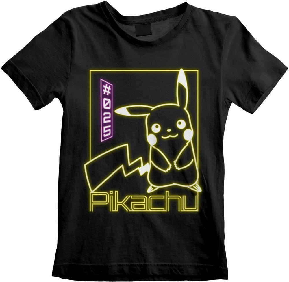 T-shirt Pokémon - Pikachu Neon bambino