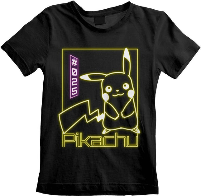 T-shirt Pokémon - Pikachu Neon bambino