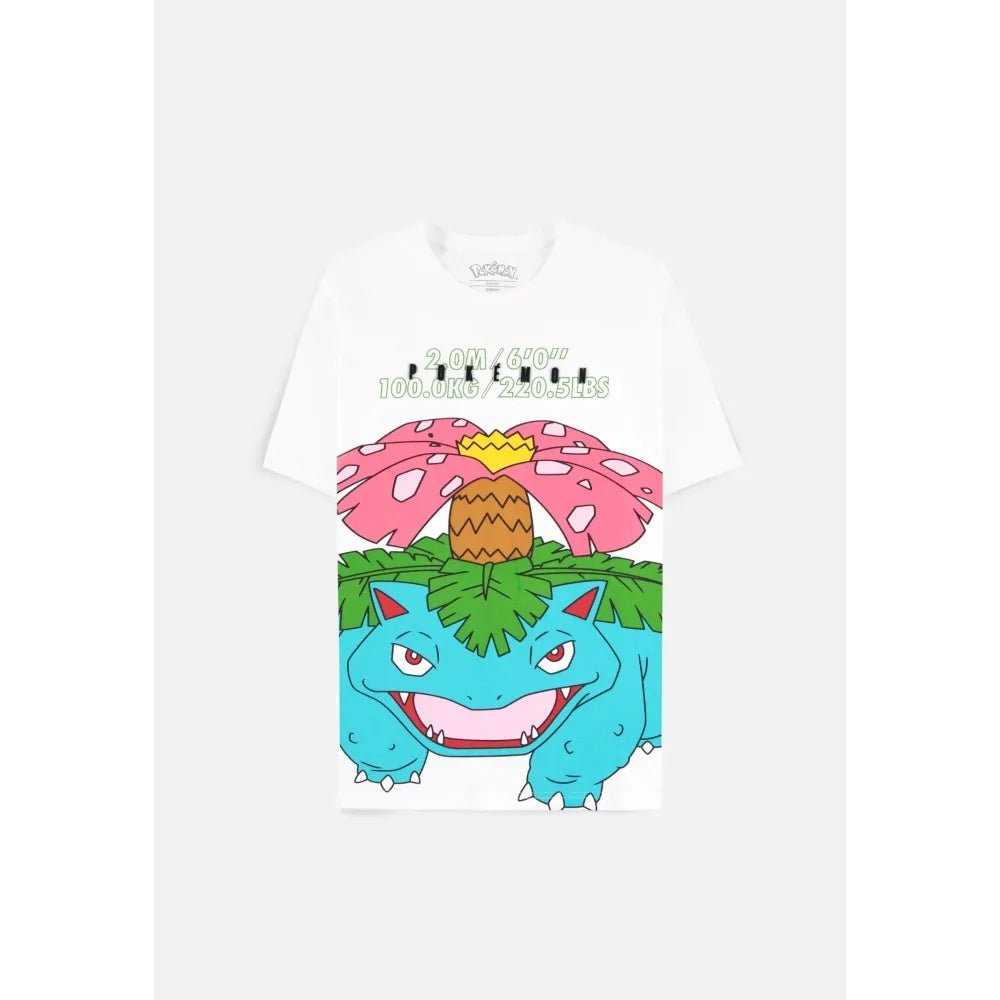 T-shirt Pokémon Venusaur donna bianca loose fit