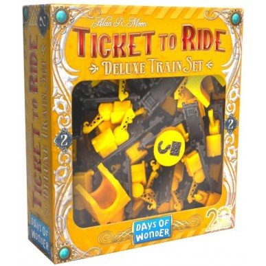 Ticket to Ride 20th Anniversary - Deluxe Train Set (Giallo) - L’emporio dell’avventuriero