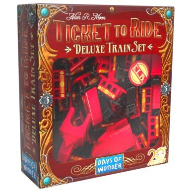 Ticket to Ride 20th Anniversary - Deluxe Train Set (Rosso) - L’emporio dell’avventuriero