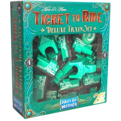 Ticket to Ride 20th Anniversary - Deluxe Train Set (Verde) - L’emporio dell’avventuriero