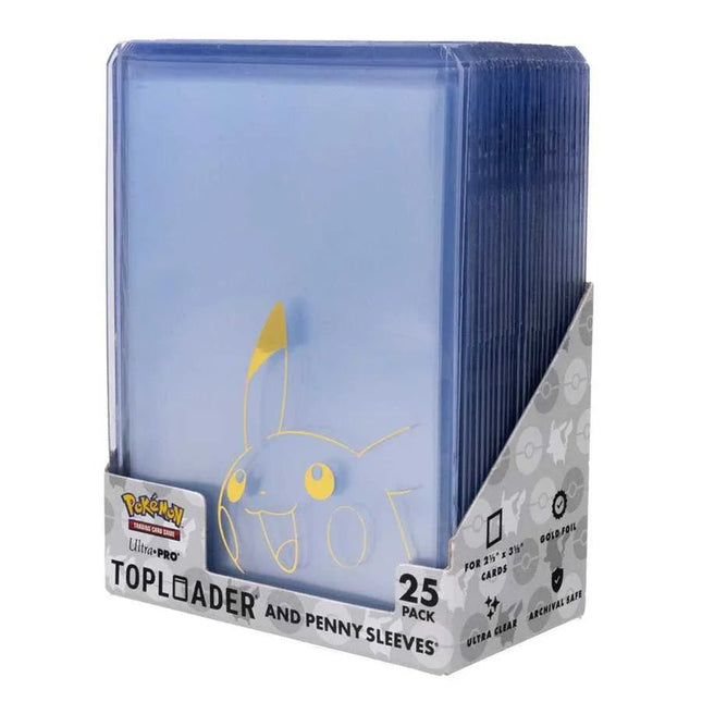 Toploader Pokémon + Penny Sleeves – Pack da 25 - L’emporio dell’avventuriero