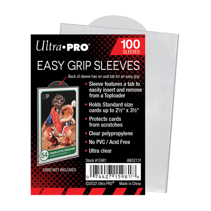 Ultra PRO Easy Grip Sleeves 15981 – 100 bustine trasparenti - L’emporio dell’avventuriero