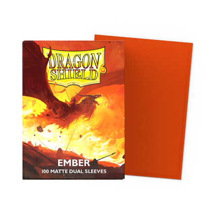 Dragon Shield – Ember – Matte Dual, 100 bustine Standard