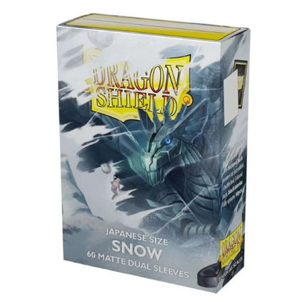 Dragon Shield – Snow – Matte Dual, 60 bustine Japanese