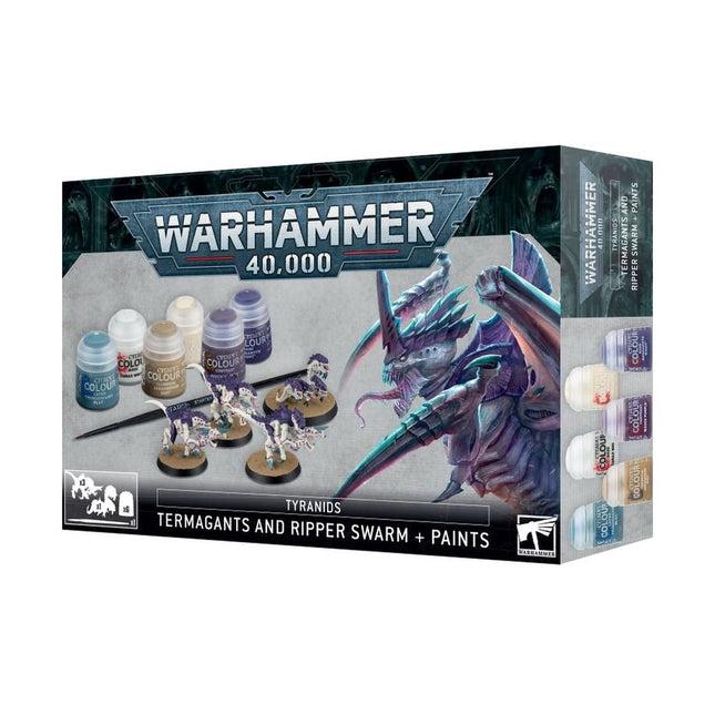 Warhammer 40.000 Starter Set - Termagants and Ripper Swars + Paints - L’emporio dell’avventuriero