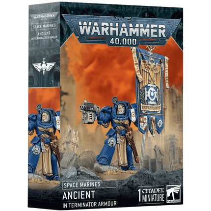 Warhanner 40k Space Marines Ancient in Terminator Armor - L’emporio dell’avventuriero