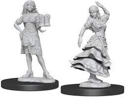 Wizkids Miniature Pathfinder Battle - Bartender & Dancing Girl - L’emporio dell’avventuriero