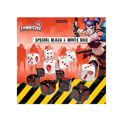 Zombicide 2nd Edition - Special Black and White Dice ENG - L’emporio dell’avventuriero