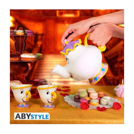Disney La Bella e la Bestia - Set Teiera + Tazze Mrs. Potts & Chip - L’emporio dell’avventuriero