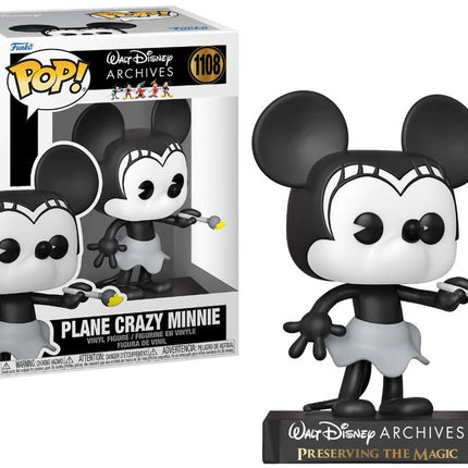 Disney: Minnie Mouse - Pop Funko 1108 Vinyl Figure Plane Crazy Minnie (1928) - L’emporio dell’avventuriero