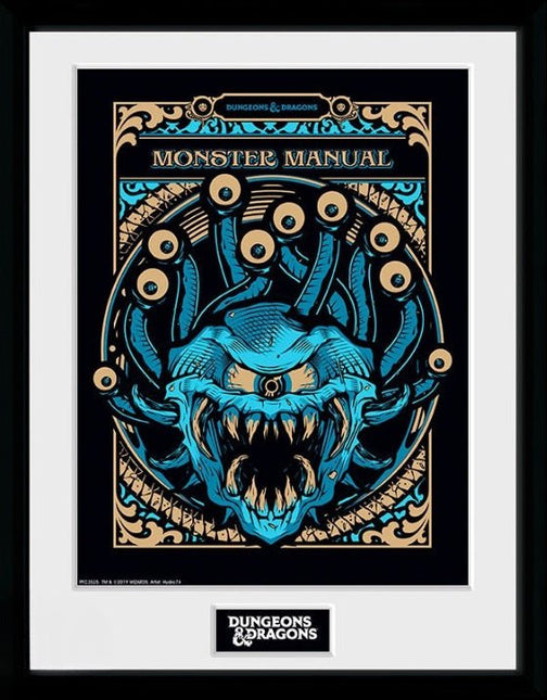 Dungeons & Dragons - Framed Poster (30.5x40.6) - Monster Manual - L’emporio dell’avventuriero