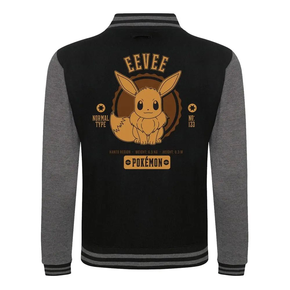 Retro della felpa college Pokémon Eevee con grande grafica del personaggio